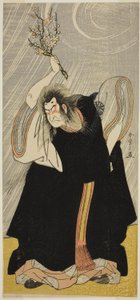 The Actor Nakamura Nakazo I as the Thunder God, an Incarnation of Kan Shojo, in the Play Sugawara Denju Tenarai Kagami, Performed at the Morita Theater in the Third Month, 1780