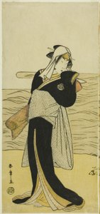 The Actor Nakamura Riko I as Hanako, the Daughter of Koshiba Kamon, Disguised as a Yotaka (Low-class Prostitute), in the Play Kotobuki Banzei Soga, Performed at the Ichimura Theater in the Fifth Month, 1783