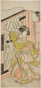 The Actor Nakamura Tomijuro I as Lady Hangaku in the Play Wada-gassen Onna Maizuru, Performed at the Nakamura Theater in the Seventh Month, 1777 by Katsukawa Shunsho