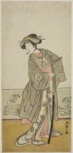 The Actor Nakamura Tomijuro I as Lady Hangaku in the Play Wada-gassen Onna Maizuru