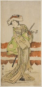 The Actor Onoe Kikugoro I as Tonase in the Play 