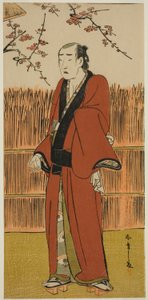 The Actor Onoe Matsusuke I as Baramon no Kichi in the Play Hatsumombi Kuruwa Soga by Katsukawa Shunsho
