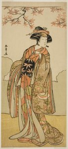 The Actor Osagawa Tsuneyo II as Onoe no Mae in the Play Date Nishiki Tsui no Yumitori, Performed at the Morita Theater in the Eleventh Month, 1778