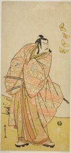 The Actor Otani Hiroji III as Makino Arataro Tokizumi in the Play 
