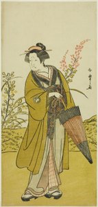 The Actor Otani Tomoemon I as Otsuma in the Play Kabuki no Hana Bandai Soga, Performed at the Ichimura Theater in the Fourth Month, 1781
