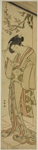 Woman on a Veranda About to Open a Love-letter