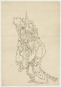 Jo and Uba; Theme of Takasago by Katsushika (school of) Hokusai