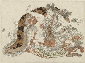 Lovers and Rats by Katsushika Hokusai (possibly)