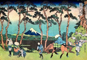 36 Views of Mount Fuji, Japan: Hodogaya on the Tokaido Road by Katsushika Hokusai