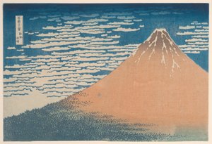 A Mild Breeze on a Fine Day (Gaifu kaisei), from the series "Thirty-six Views of Mount Fuji (Fugaku sanjurokkei)"