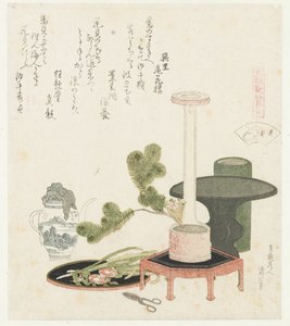 Flower Shell by Katsushika Hokusai