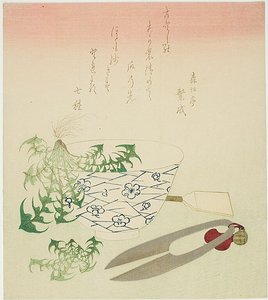 Dandelions for the New Year by Katsushika Hokusai