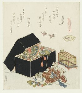 The Sparrow Shell by Katsushika Hokusai