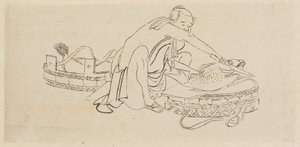 Fish Seller by Katsushika Hokusai