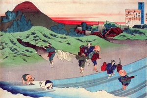 From the series Hundred Poems by One Hundred Poets: Jito Tenno by Katsushika Hokusai
