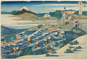 Fuji from Kanaya on the Tokaido, from the series Thirty-six Views of Mt. Fuji by Katsushika Hokusai