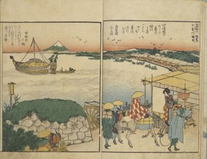Illustrated Book of Views from Both Banks of the Sumida River by Katsushika Hokusai