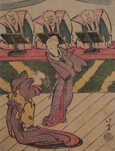 Kabuki Stage, c. 1811-13 by Katsushika Hokusai