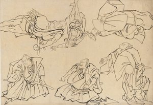 Kabuki Actors by Katsushika Hokusai