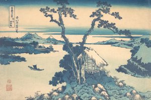 Lake Suwa in Shinano Province, from the series Thirty-six Views of by Katsushika Hokusai