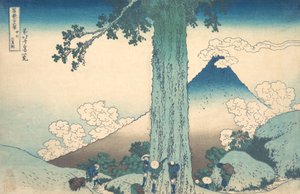 Mishima Pass in Kai Province, from the series Thirty-six Views, ca. 1830-32 by Katsushika Hokusai