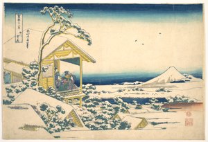 Morning after the Snow at Koishikawa in Edo, from the series Thirty-six Views of Mount Fuji by Katsushika Hokusai