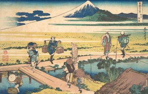Nakahara in Sagami Province Soshu Nakahara, from the series Thirty-six Views of Mount Fuji, ca. 1830-32 by Katsushika Hokusai