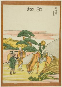 Nissaka, from the series "Fifty-three Stations of the Tokaido" by Katsushika Hokusai