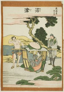 Numatsu, from the series "Fifty-three Stations of the Tokaido" by Katsushika Hokusai