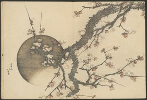 Plum Blossom and the Moon from the Book Mount Fuji in Spring by Katsushika Hokusai