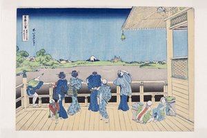 Sazai Hall of the Temple of the Five Hundred Arhats by Katsushika Hokusai