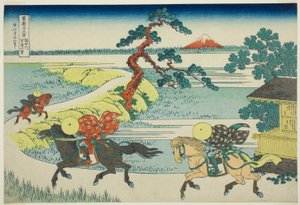 Sekiya Village on the Sumida River, from the series Thirty-Six Views of Mount Fuji by Katsushika Hokusai