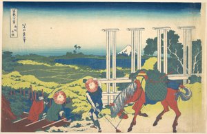 Senju in Musashi Province, from the Series Thirty-six Views of Mount Fuji by Katsushika Hokusai