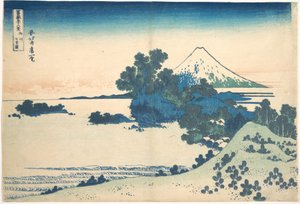 Shichirigahama in Sagami Province, from the series Thirty-six Views of Mount Fuji by Katsushika Hokusai