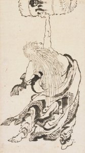 Shojo Lifting a Sake Keg, Edo period