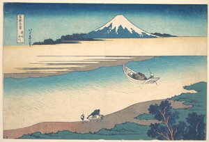 Tama River in Musashi Province, from the series Thirty-six Views of Mount Fuji by Katsushika Hokusai
