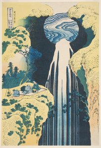 The Amida Waterfall in the Province of Kiso