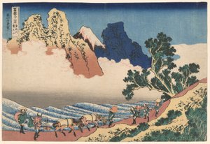The Back of Mount Fuji Seen from Minobu River, from the series Thirty-Six Views of Mount Fuji by Katsushika Hokusai