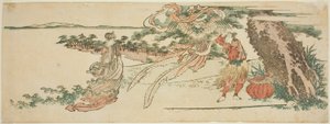The Feather Robe (Hagoromo) by Katsushika Hokusai