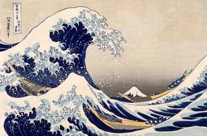 The Great Wave off Kanagawa (from the series '36 Views of Mt. Fuji', 1831)