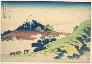 The Inume Pass in Kai Province, from the series Thirty-six Views of Mount Fuji by Katsushika Hokusai