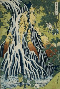 The Kirifuri Waterfall at Mt. Kurokami in Shimotsuke Province, from the series "A Journey to the Waterfalls of All the Provinces"