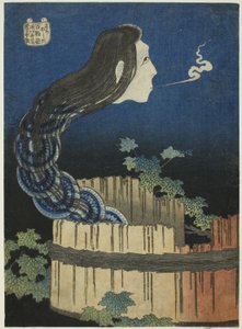 The Mansion of the Plates, from the series One Hundred Ghost Tales by Katsushika Hokusai