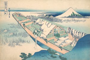 Ushibori in Hitachi Province, from the series Thirty-six Views of Mount Fuji, ca. 1830-32