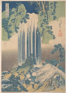 Yōrō Waterfall in Mino Province, from the series A Tour of Waterfalls in Various Provinces by Katsushika Hokusai