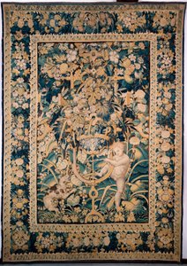 Tapestry. Enghien. Boy Facing a Wild Animal