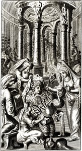 The fantastic fountain that gives the taste of wine to those who drink it (Rabelais) by Alec Hunter