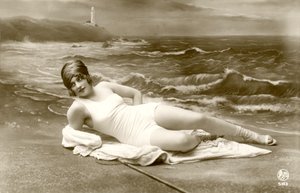 Woman in Swimsuit, c. early 1900’s by Alec Hunter