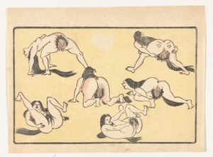 Naked Women (The Great Tail) by Kawanabe Kyosai