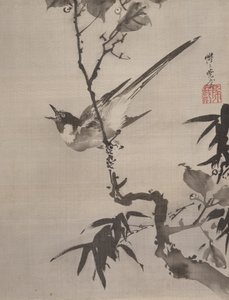 Singing Bird on a Branch